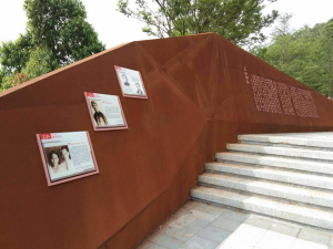 仁化耐候钢挡土墙